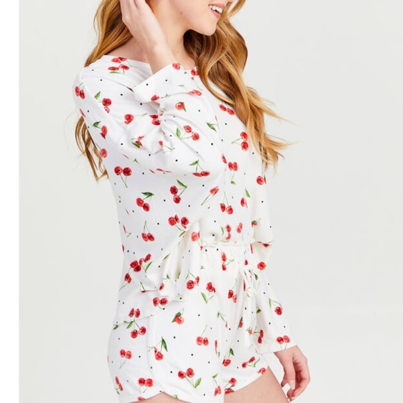 Altar'd State Tops - NWT Cherry Lounge Long Sleeve Top Altar’d State Size Small